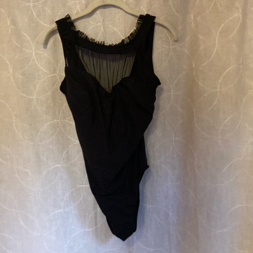 High neck one piece swimsuit